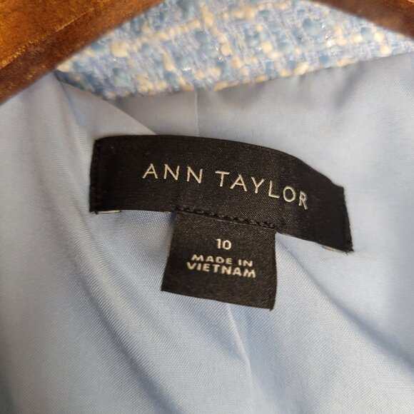 ANN TAYLOR TWEED BLAZER SZ 10 BEAUTIFUL! - Picture 3 of 9